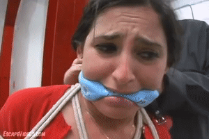www.escapevideos.com - Charlotte Ball Gagged Big Tits 1 thumbnail